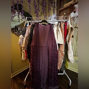 Free People Butterfly Print Maxi Vest